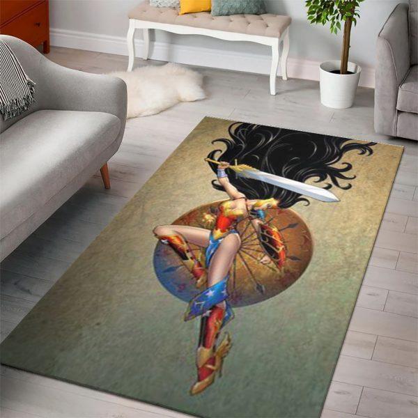 Wonder Woman Dc Comic Home Decor Rectangle Area Rug 6