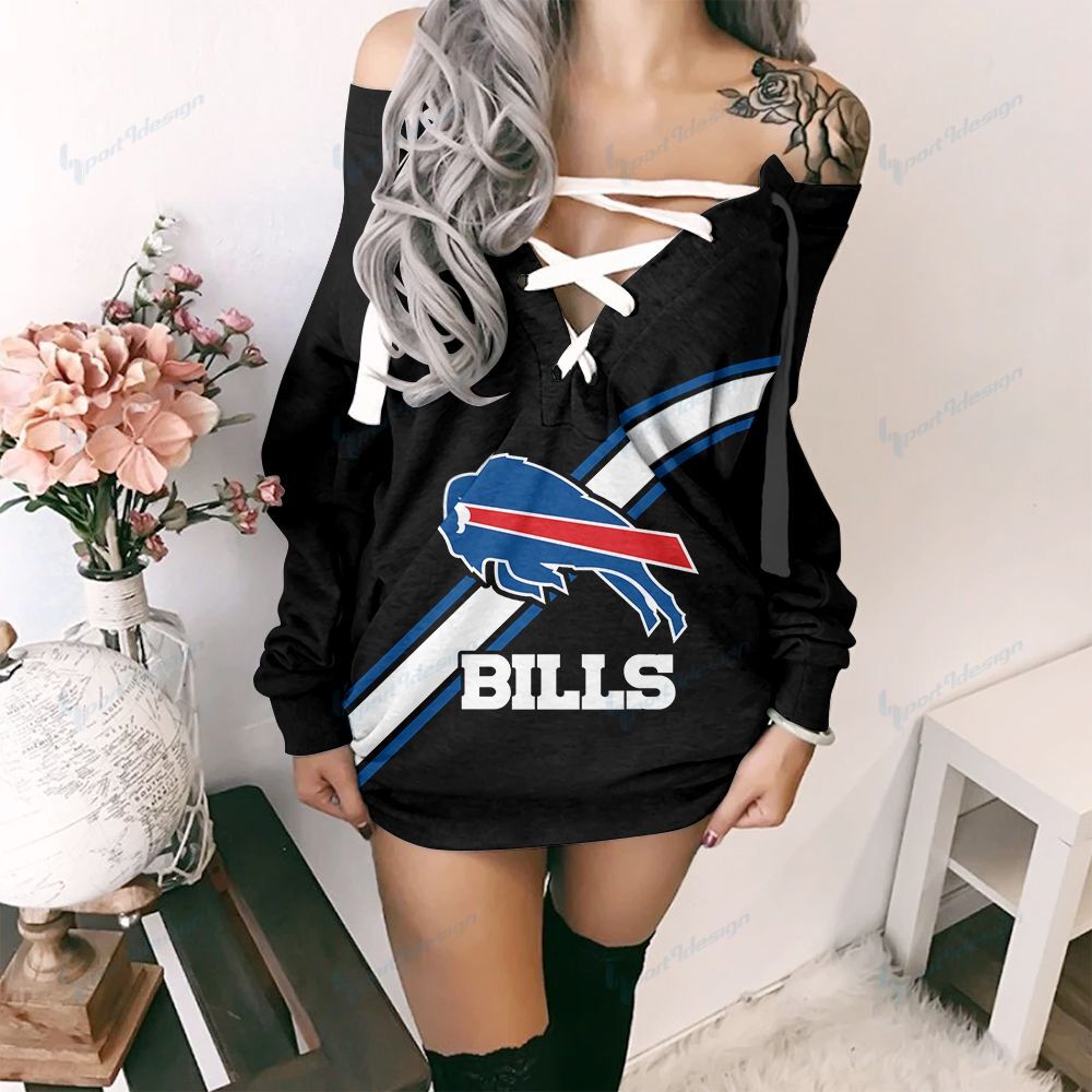 Buffalo Bills Lace-Up Sweatshirt 12