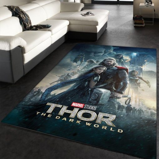 Thor The Dark World Movie Rug All Over Print Logo Custom Area Rug Carpet Full Sizes Home Living Rug Carpet Decor