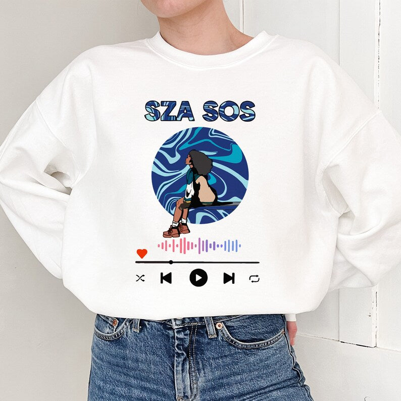 Sza Sos 2023 Shirt, S.O.S Album Cover Tee, Rap R&B, Good Days Sza Album Cover, Princess Diana Inspired, Y2K Vintage Tee