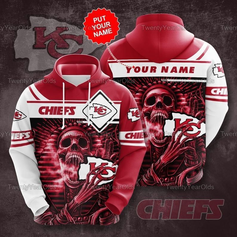 Kansas City Chiefs Skull Kansas City Chiefs 49 Gift For Fan 3D T Shirt Sweater Zip Hoodie Bomber Jacket