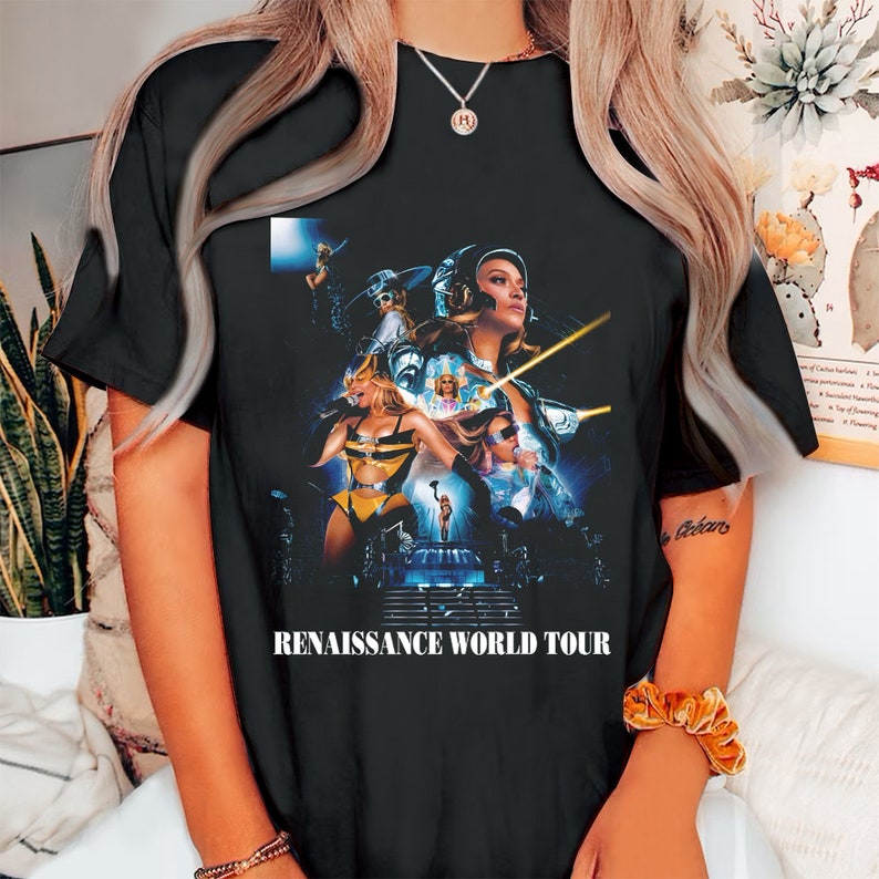 Trendy Beyonce Renaissance 2023 World Tour Shirt, Beyonce Vintage Tshirt, Beyonce Renaissance 90S Vintage Graphic Tee