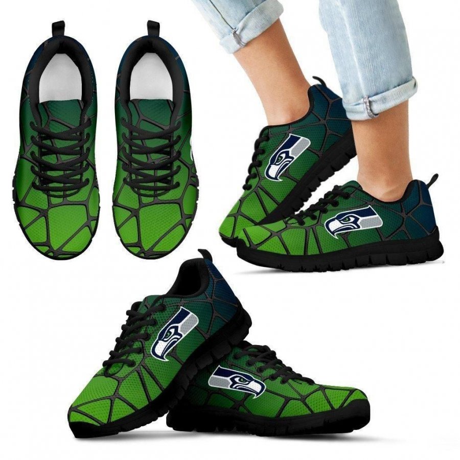 Colors Air Cushion Seattle Seahawks Gradient Sneakers #918