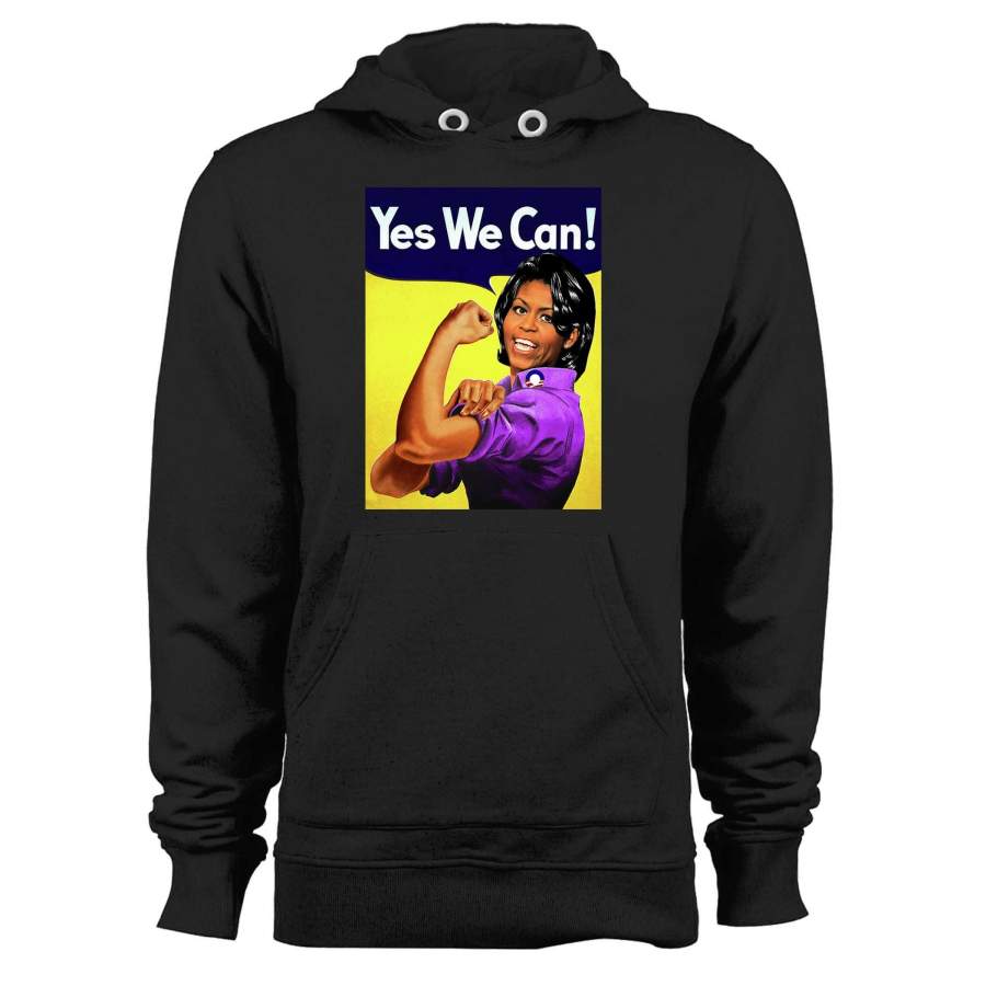 Yes We Can Michelle Obama As Rosie Unisex Hoodie