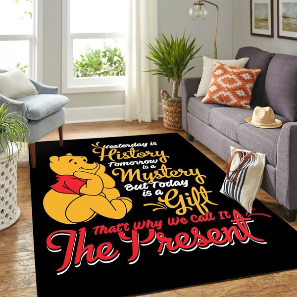 Pooh Gift Carpet Floor Area Rug – Home Decor – Bedroom Living Room Décor