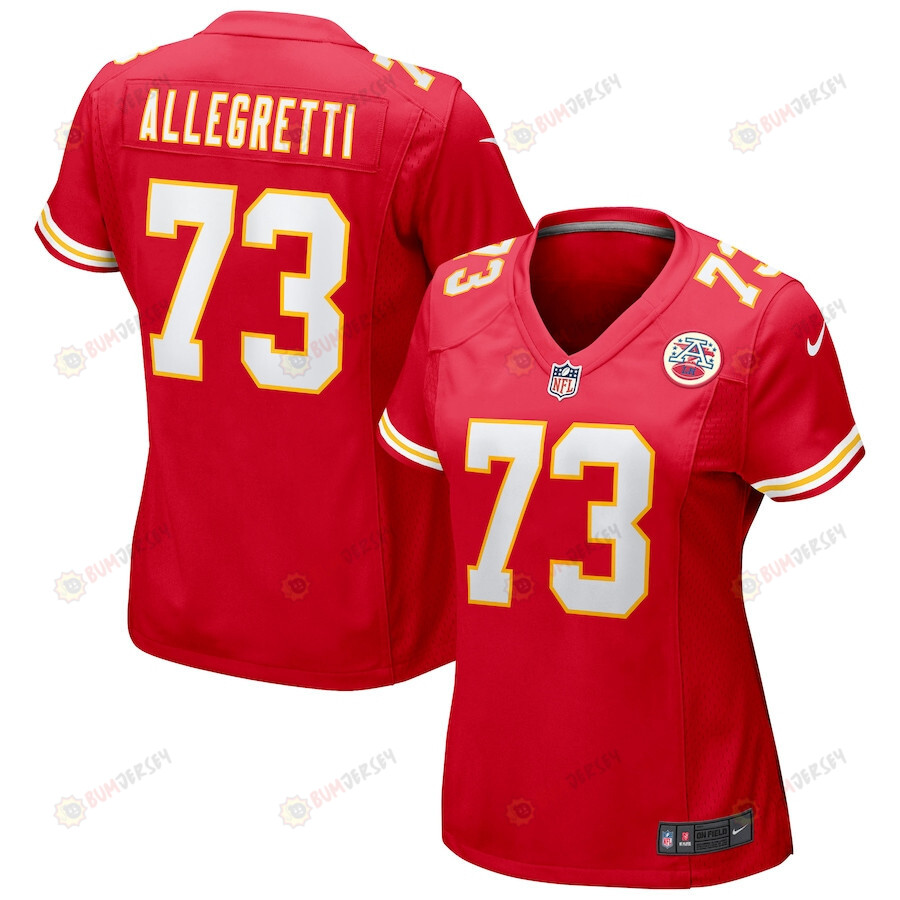 Nick Allegretti 73 Kansas City Chiefs Game Women Jersey – Red