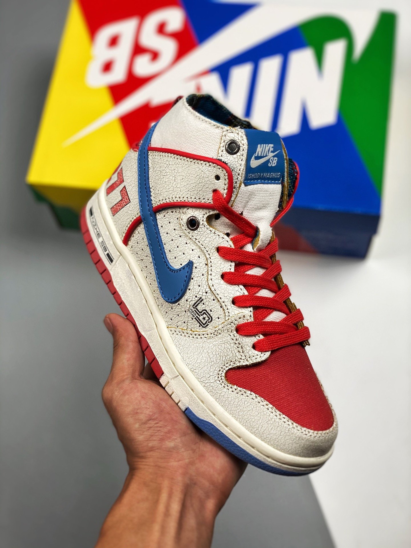 Ishod Wair x Magnus Walker x Nike SB Dunk High Sail 5340917