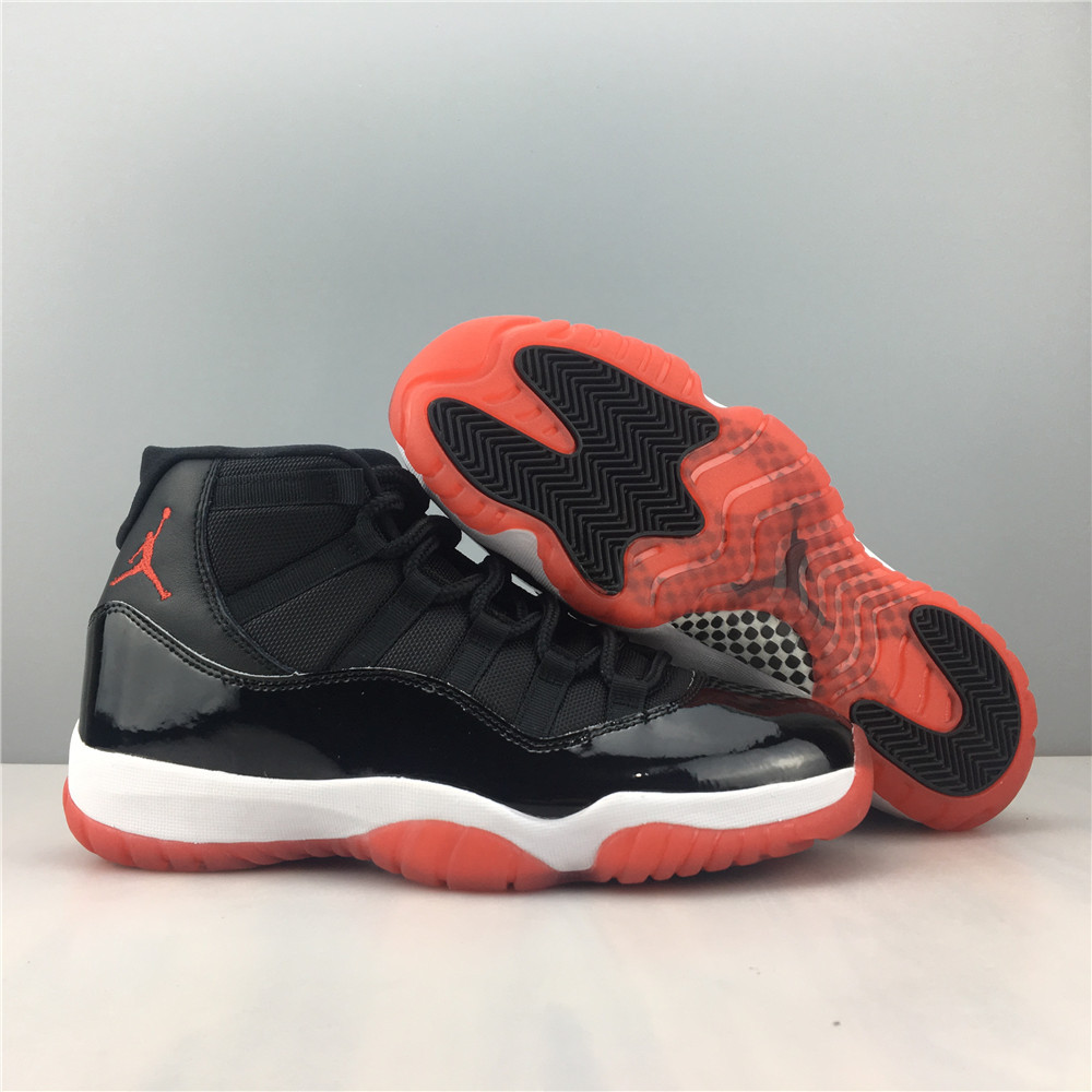 Nike JD 11 Mid ‘Bred’ BlackGym RedWhite Men Sneakers SNK851598699