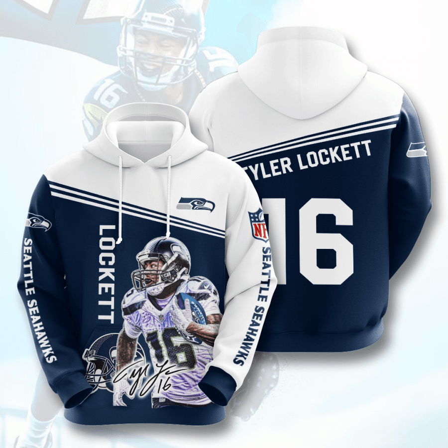 Seattle Seahawks Tyler Lockett 26 Unisex 3D Hoodie Gift For Fans