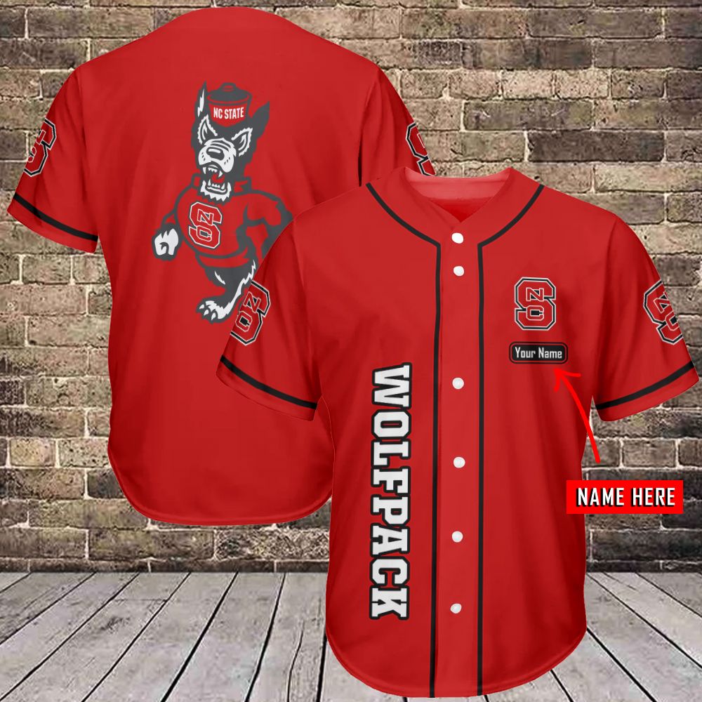 Nc State Wolfpack Personalized Baseball Jersey Shirt 344 – Donelanetop ...