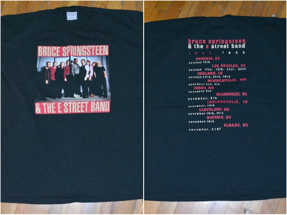 1990’s BRUCE SPRINGSTEEN w/ E-StREET BaND vintage concert 1999 Tour rock t-shirt