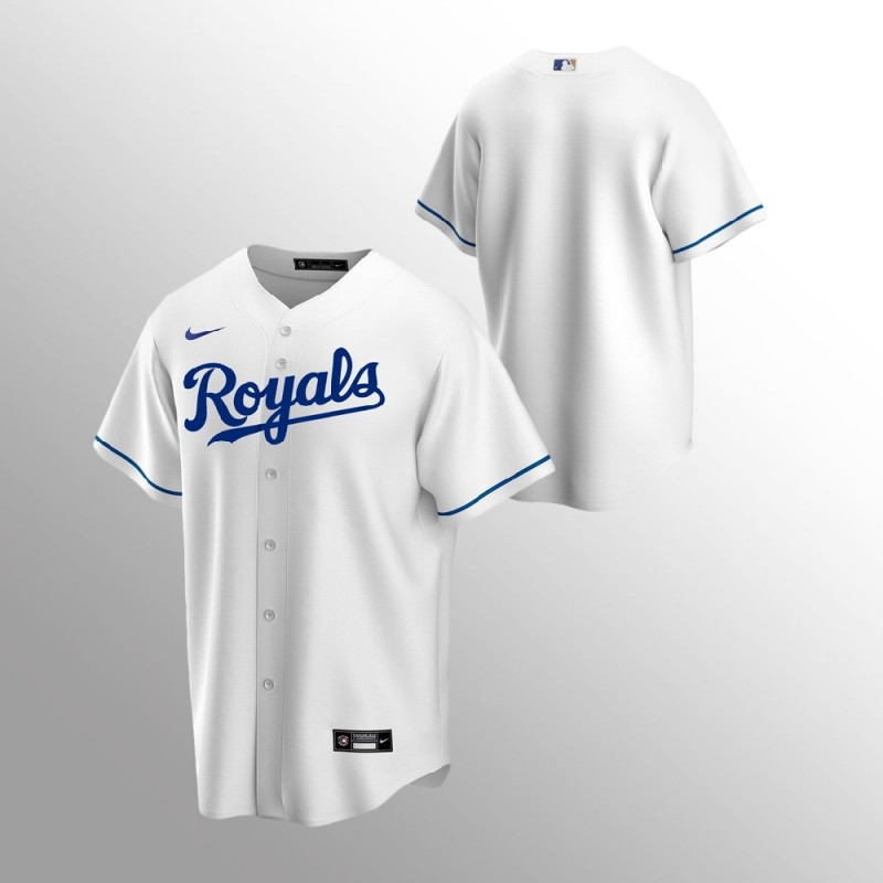 Men’S Kansas City Royals  White Nike Home Jersey – All Stitched, Embroidery