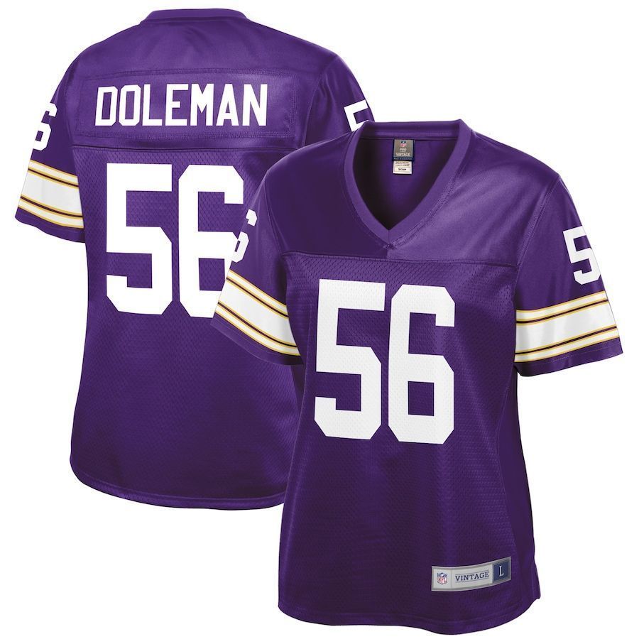 Womens Minnesota Vikings Chris Doleman Purple Retired Player Jersey jersey