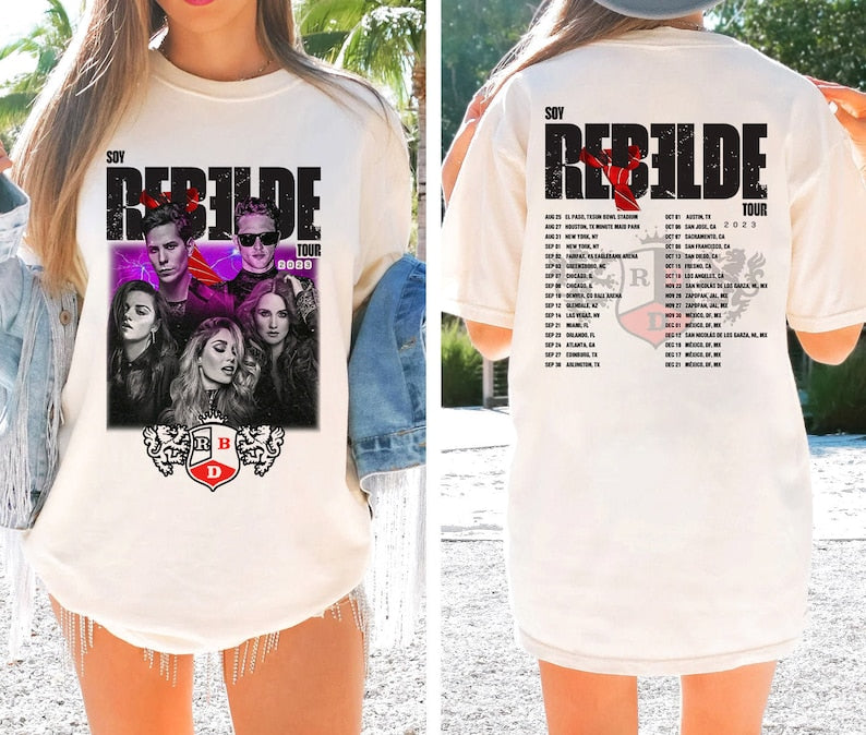 Soy Rebelde Tour 2023 Shirt, Rebelde Tour Shirt 2023, Rbd Touring Shirt