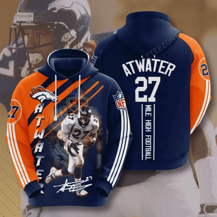 Denver Broncos Steve Atwater 82 Unisex 3D Hoodie Gift For Fans