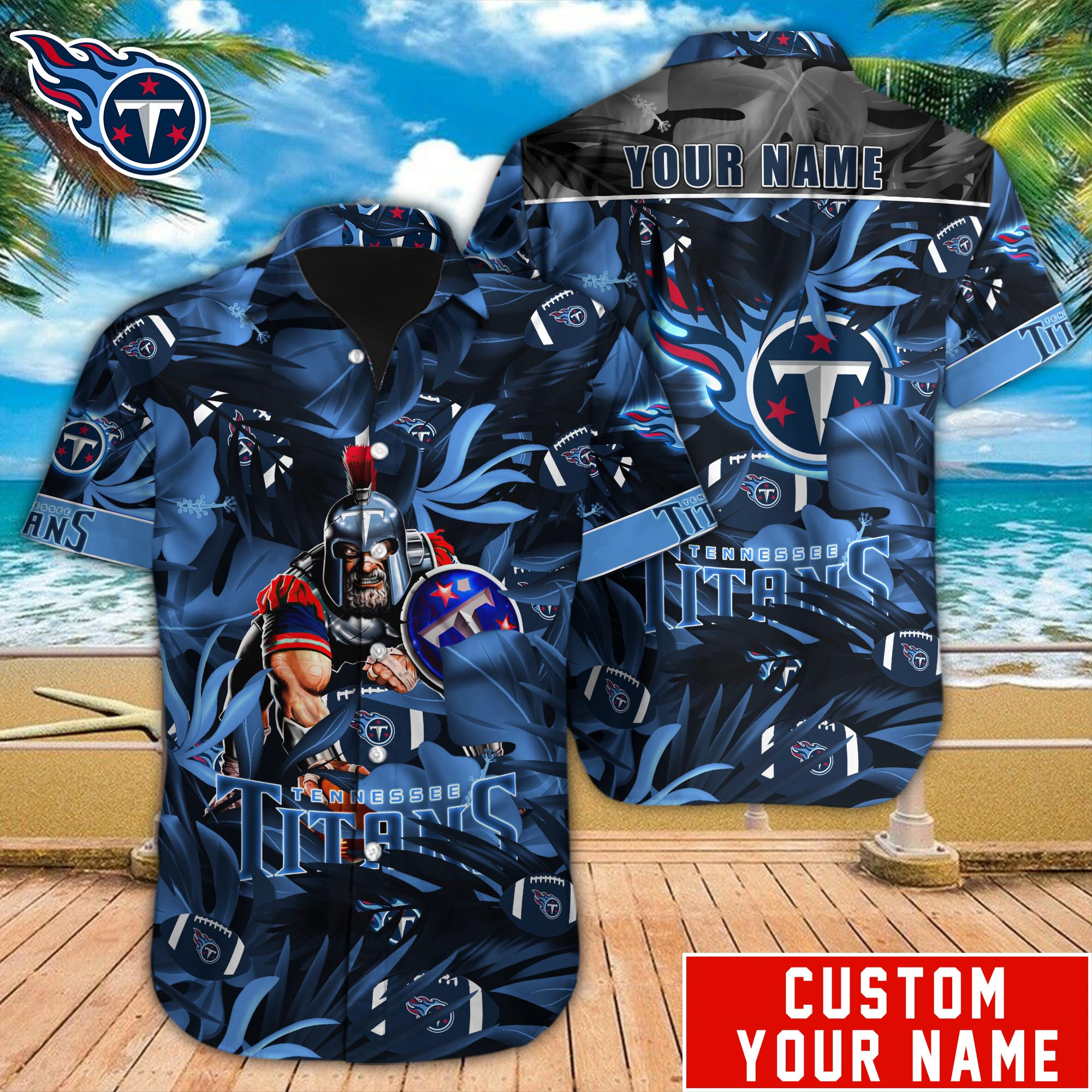 Tennessee Titans Nfl-Hawaiian Shirt Custom M-40574