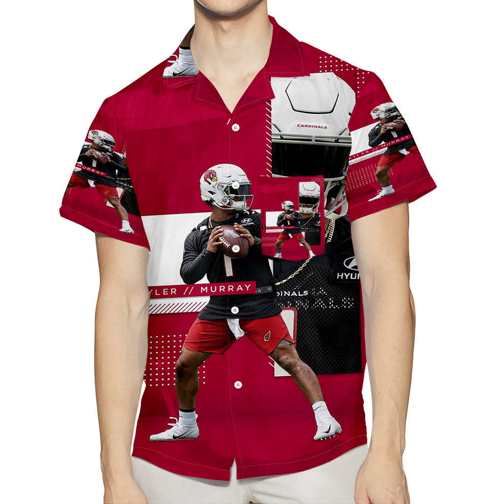 Arizona Cardinals Kyler Murray4 3D All Over Print Summer Beach Hawaiian Shirt With Pocket