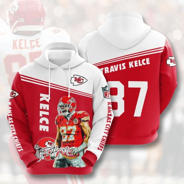 Travis Kelce Kansas City Chiefs 3D T Shirt Hoodie Sweater 3D Hoodie Sweater Tshirt