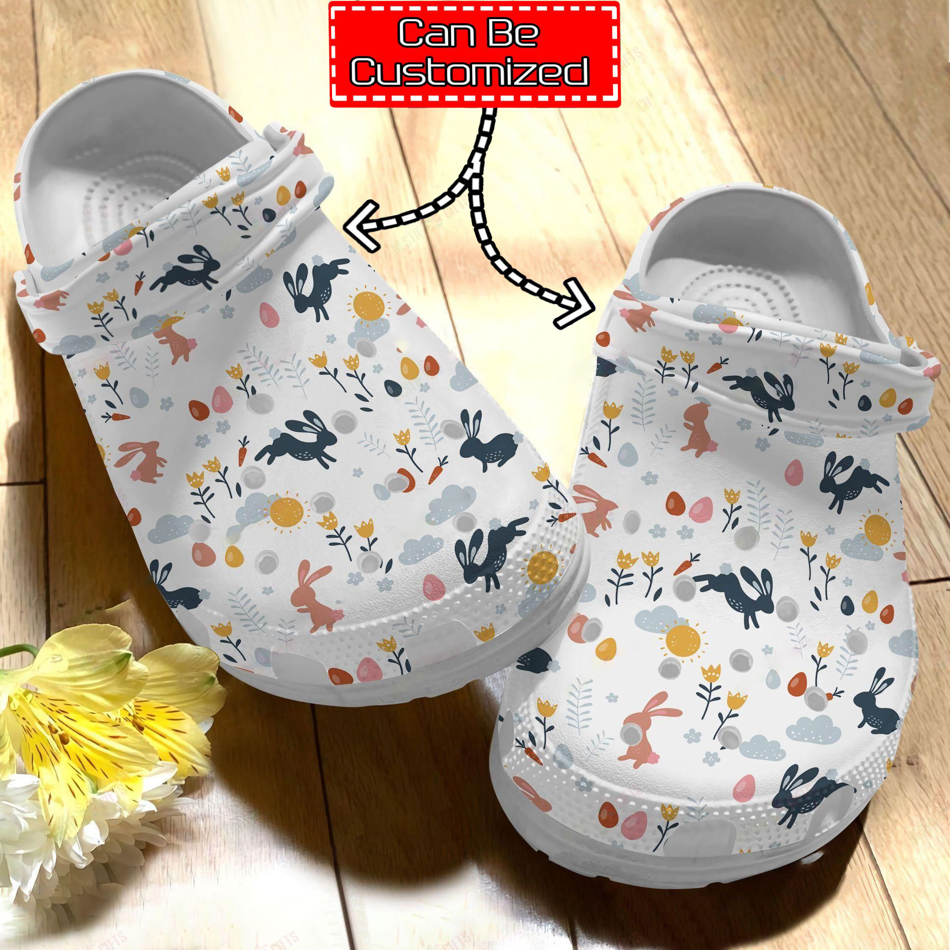 Rabbit Easter Crocs – Personalized Easter Rabbits Clog Shoes