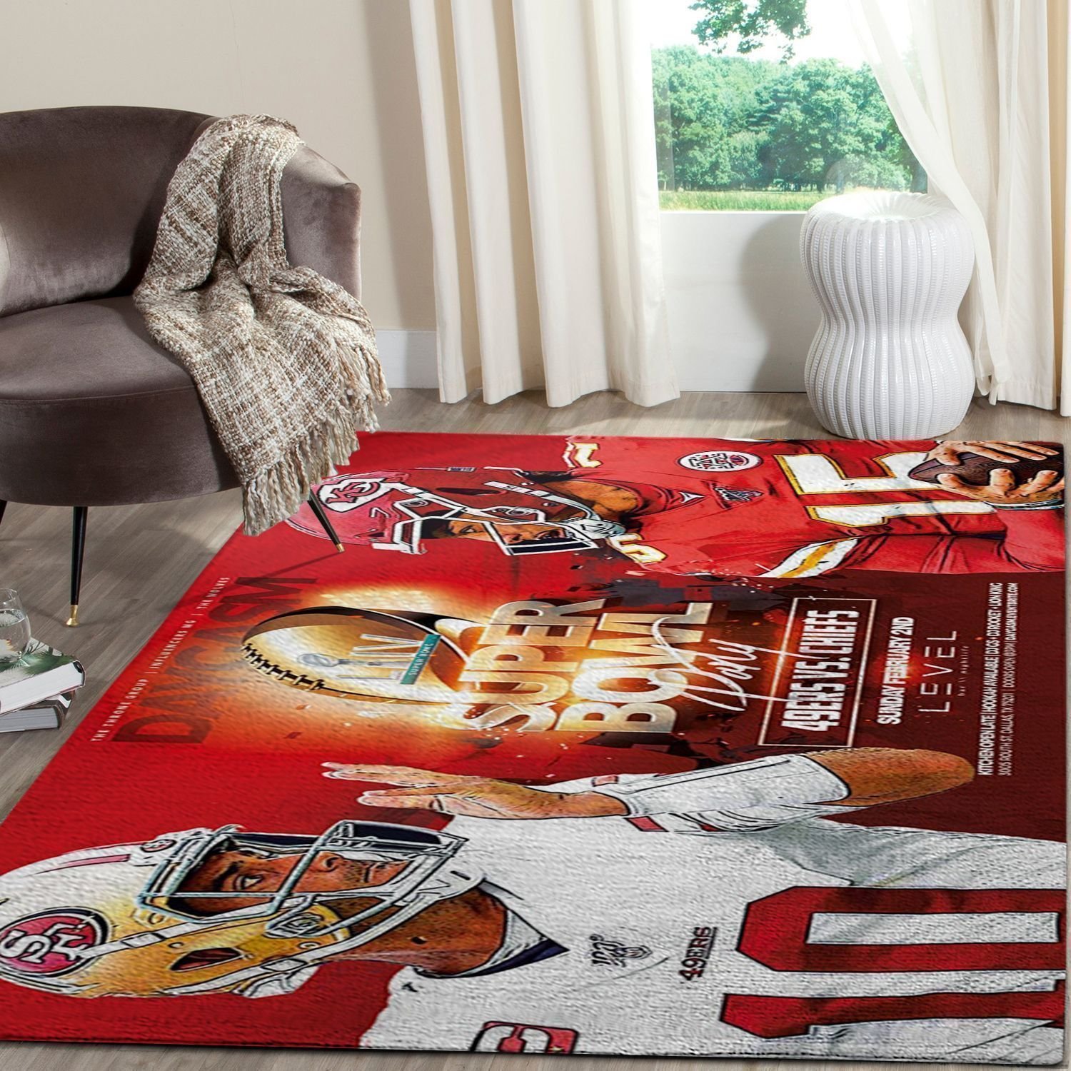 Super Bowl 2020 Nfl Fn030224 Baseball Area Rugs Living Room Carpet Custom Floor Home Decor