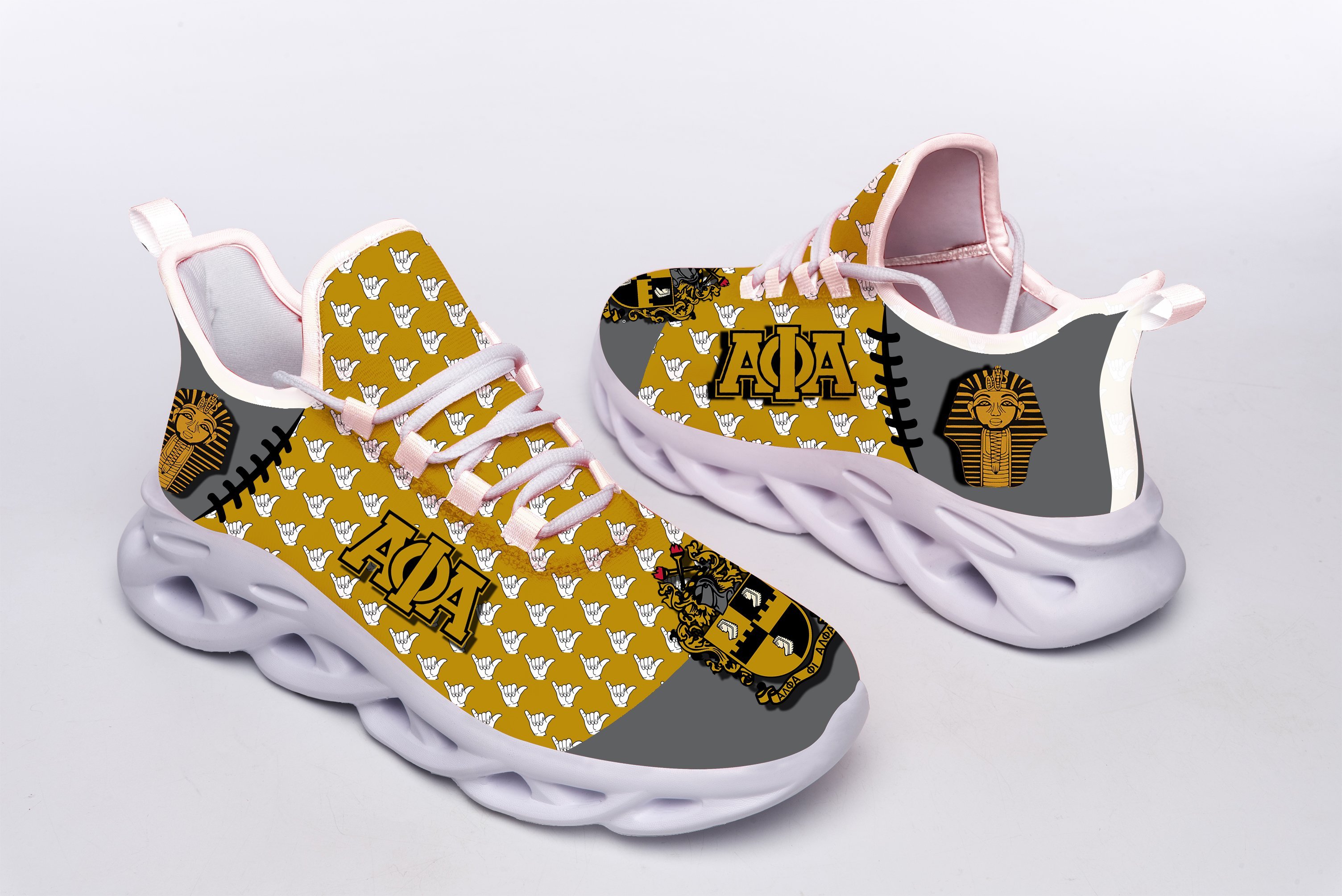 Alpha Phi Alpha White Clunky Sneakers 1