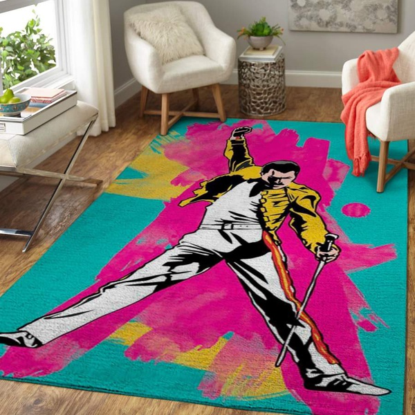 Freddie Mercury  Area Rug / Music Floor Decor 191012