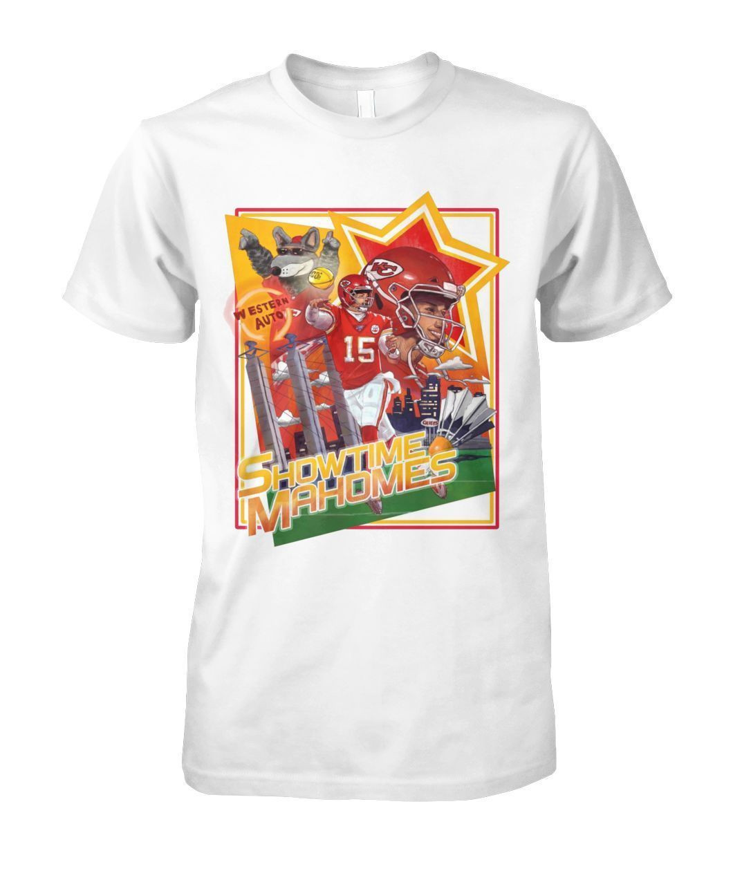 Showtime Patrick Mahomes Western Auto Kansas City Chiefs Football Player Team Fans Shirts