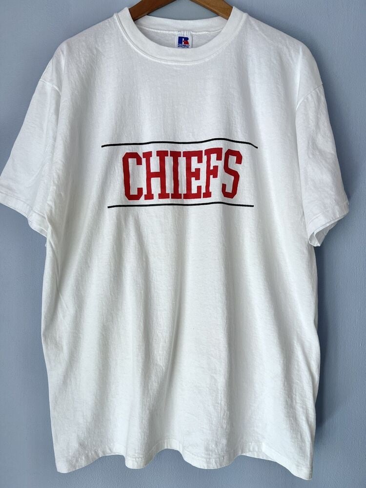 Vtg Kansas City Chiefs Shirt Russell Athletic S