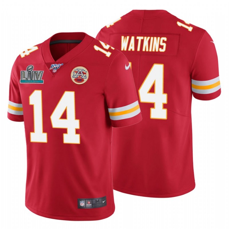 Men’S Sammy Watkins Kansas City Chiefs Red Super Bowl Liv Red Vapor Limited Jersey – All Stitched, Embroidery