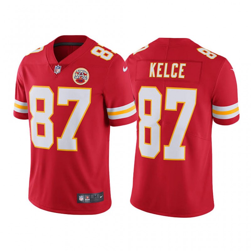 Kansas City Chiefs Travis Kelce Vapor Untouchable Limited Red Jersey – All Stitched, Embroidery