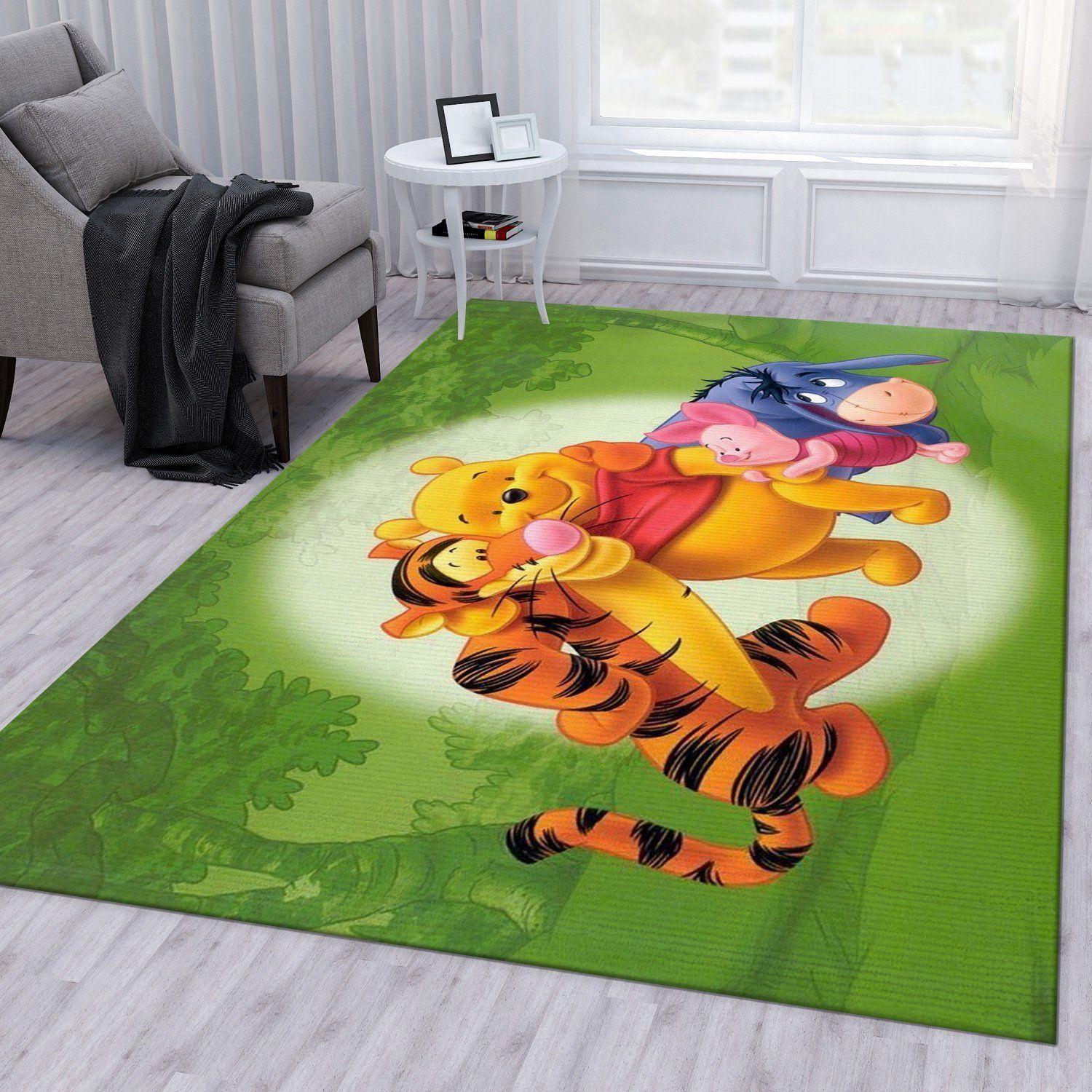 Winnie The Pooh Ver20 Area Rug Bedroom Rug Christmas Gift Decor Area Rug For Living Room Bedroom Rug Home Decor