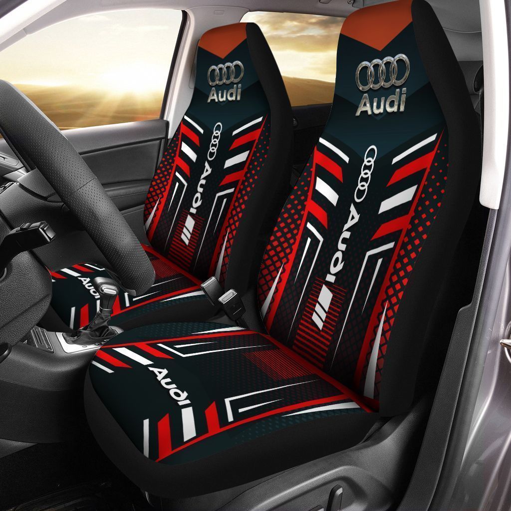 Best Audi PVT-HL Car Seat Cover (Set of 2) Ver 2 (Red)