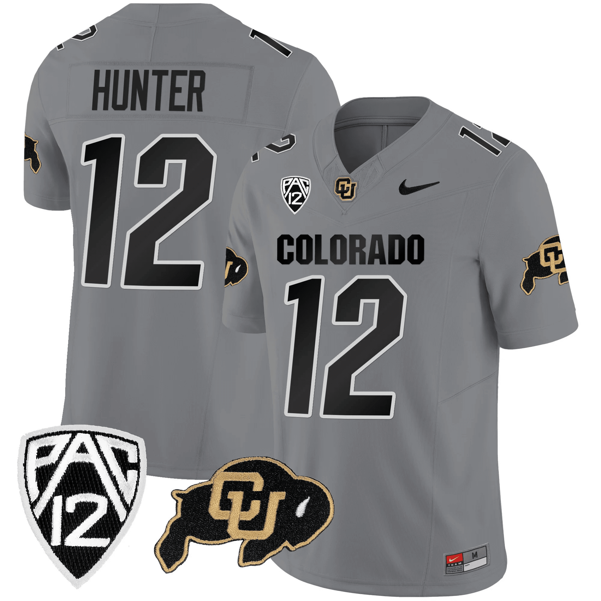 Travis Hunter Colorado Buffaloes Gray Jersey – All Stitched