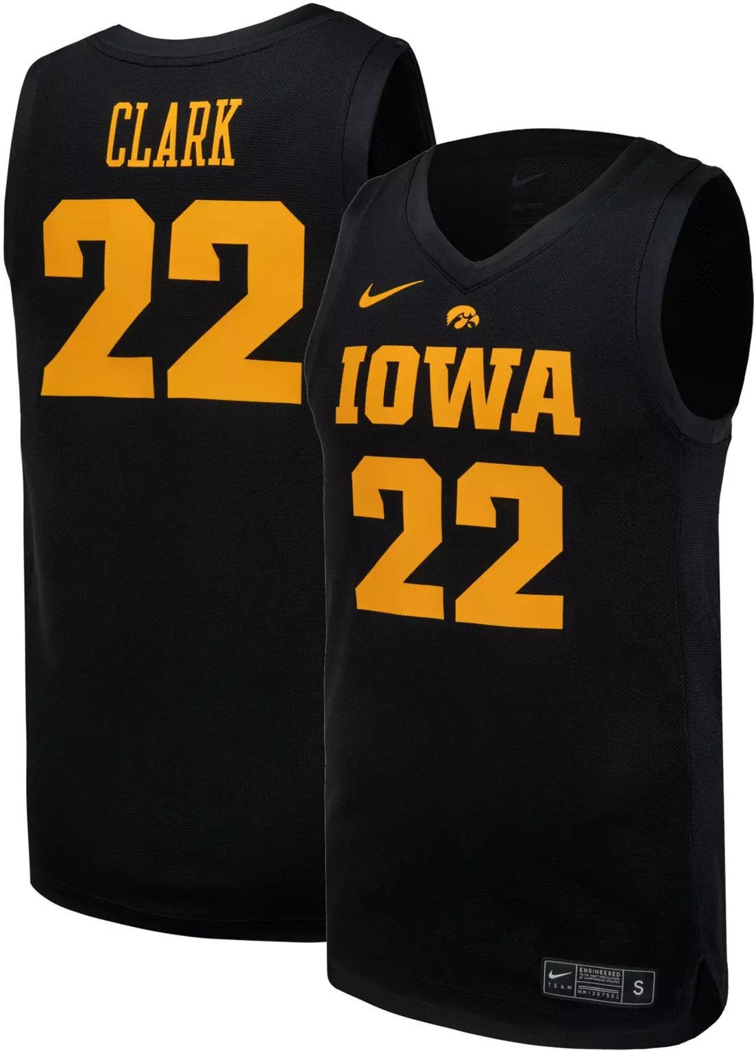 #22 Caitlin Clark Iowa Hawkeyes Basketball Black Jersey – All Stitched