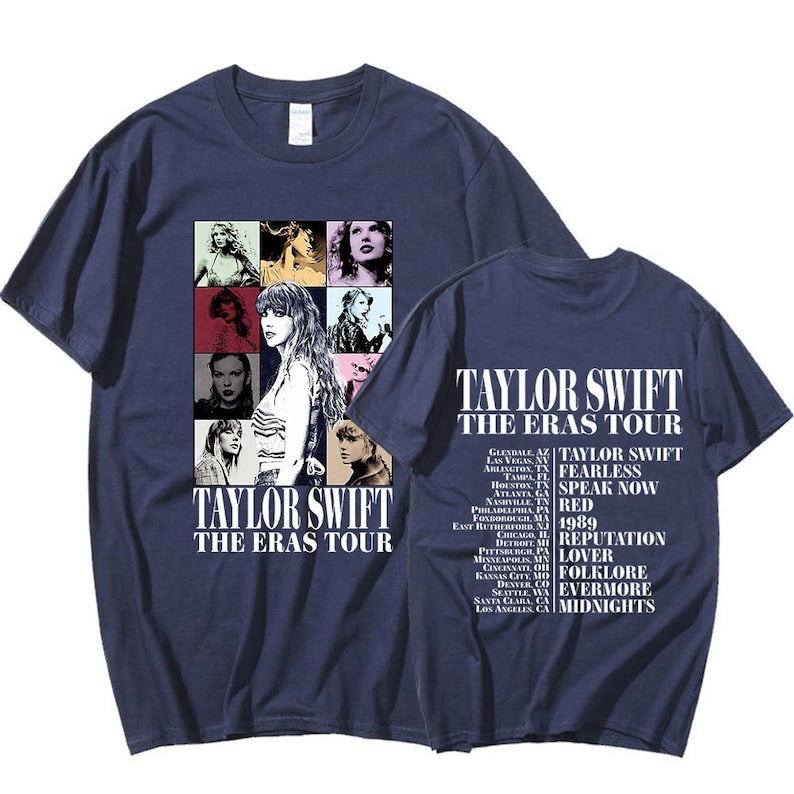 Get Ready For The Taylor The Eras Tour 2023 With The Exclusive Short Sleeve Shirt Tshirt