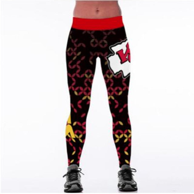 Kansas City Chiefs 3D Printed High Waist Leggings