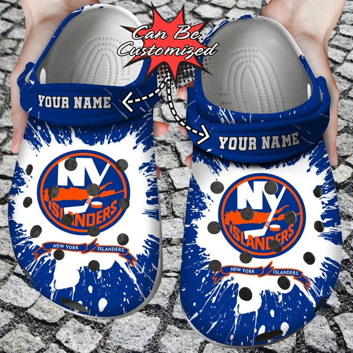 Hockey Crocss – Personalized New York Islanders Team Clog Shoes