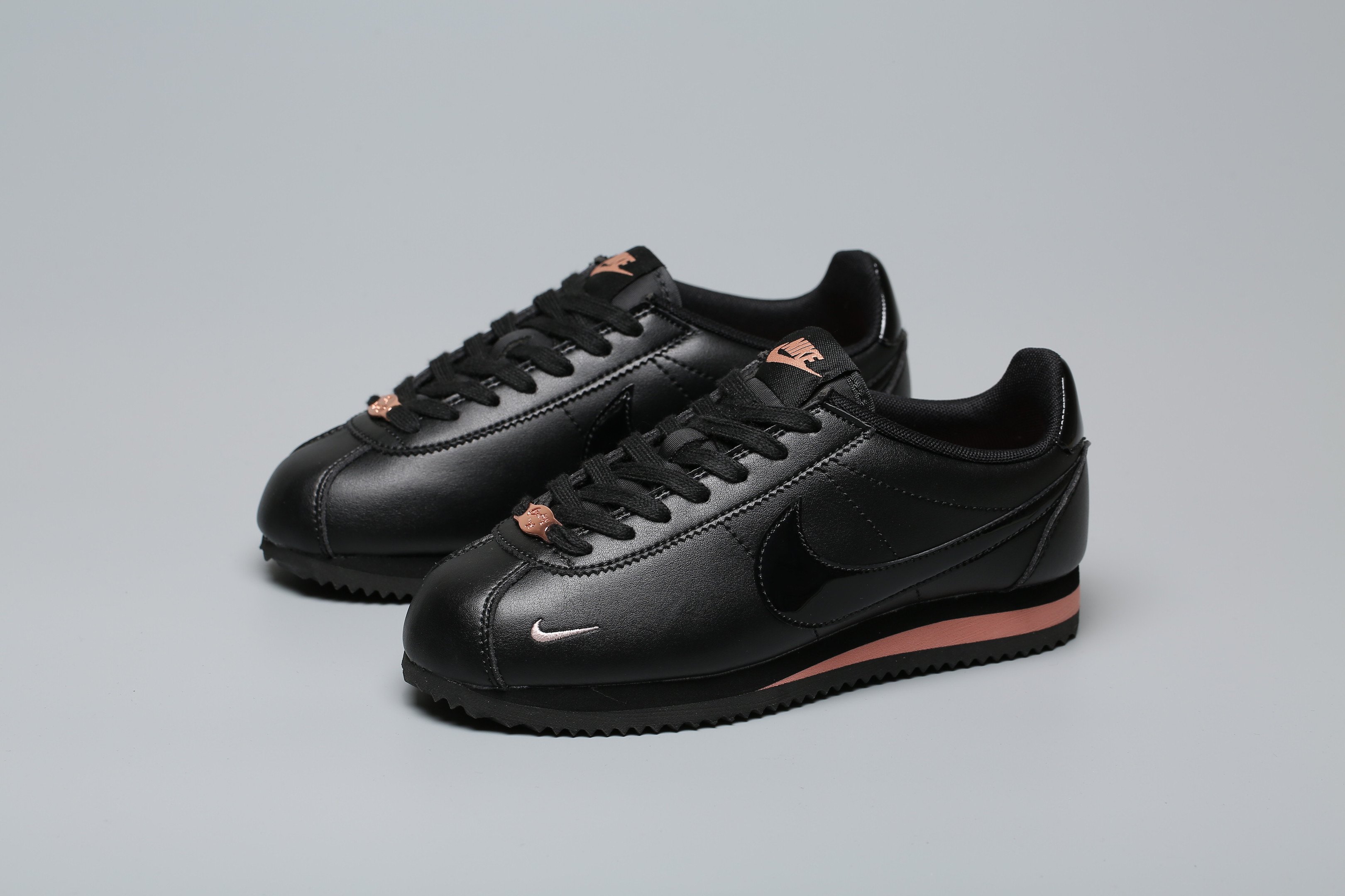 Nike Classic Cortez Premium ‘Black Rose Gold’ Women Shoes Sneakers PR-422038