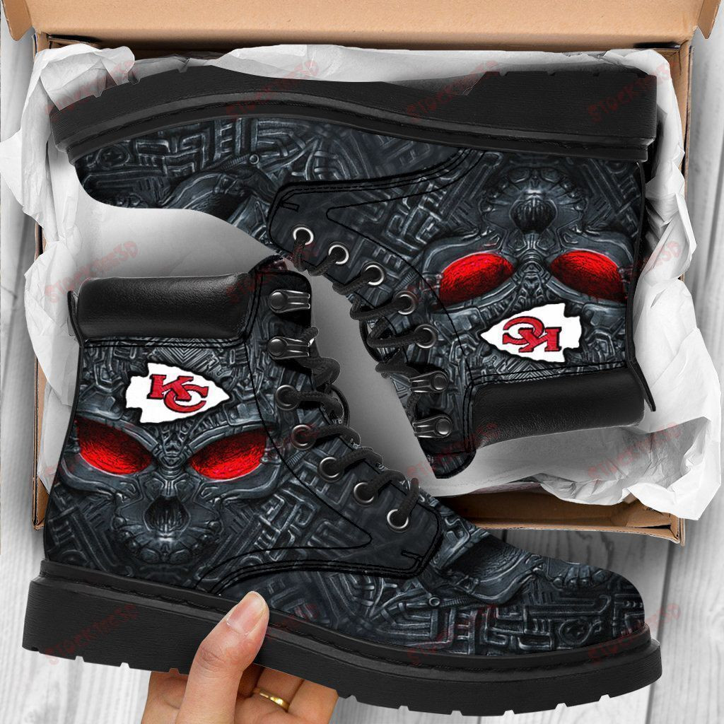 Kansas City Chiefs Boots – Premium Shoes/ Premium Leather Boots – Gift For Sports Lovers 0