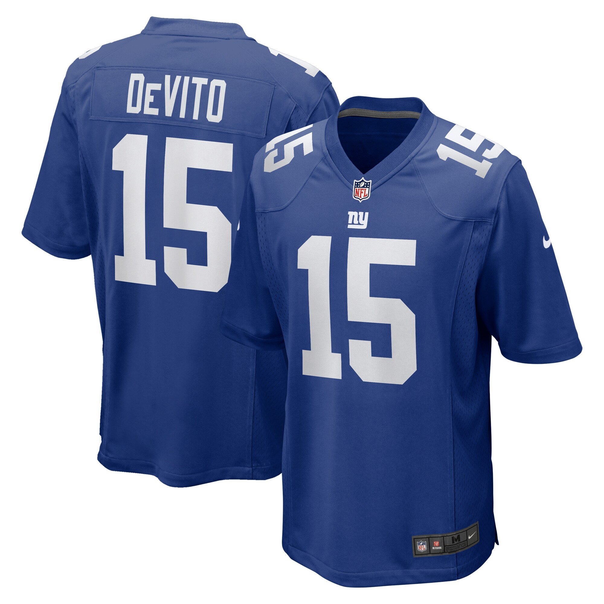 Tommy Devito Royal New York Giants Player Game Jersey – All Stitched