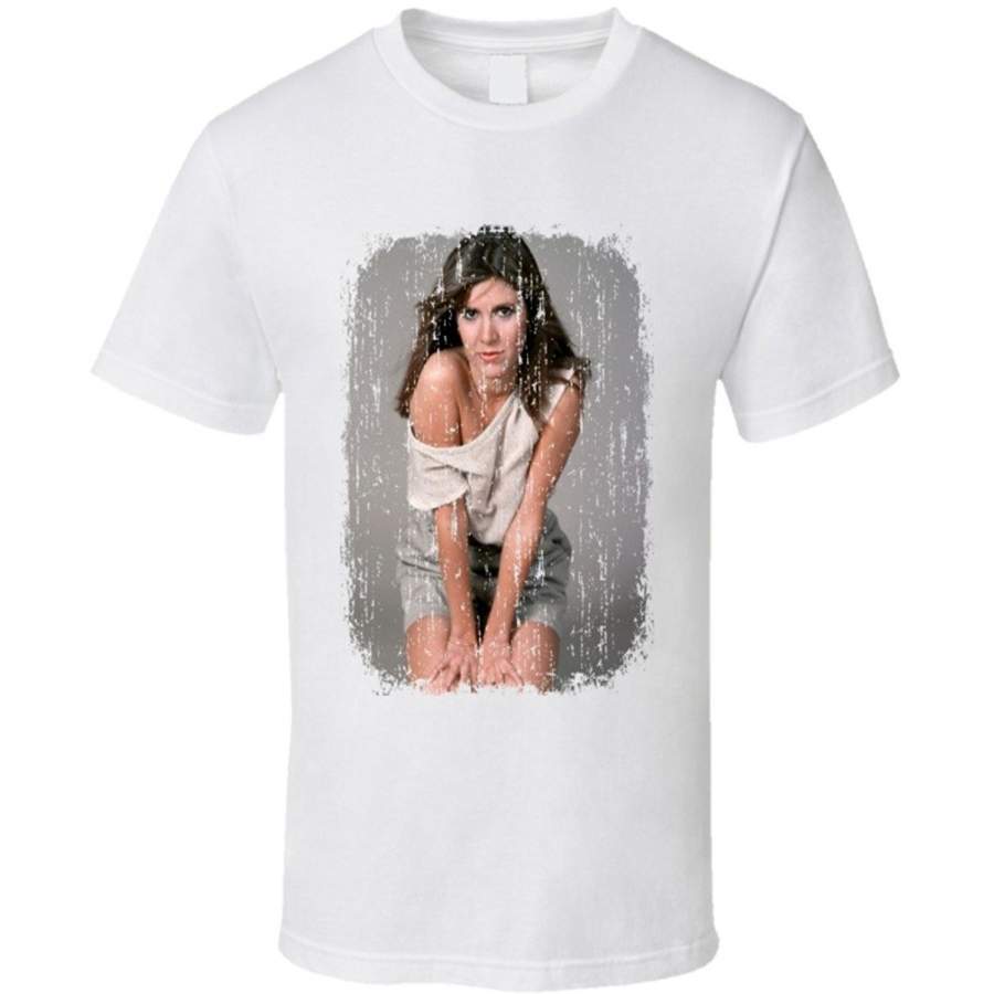 Carrie Fisher Celebrity Icon Sexy Vintage T Shirt Fashion O-Neck Short Sleeved T-Shirts Summer Funny Loose Punk Tee Shirt For Men