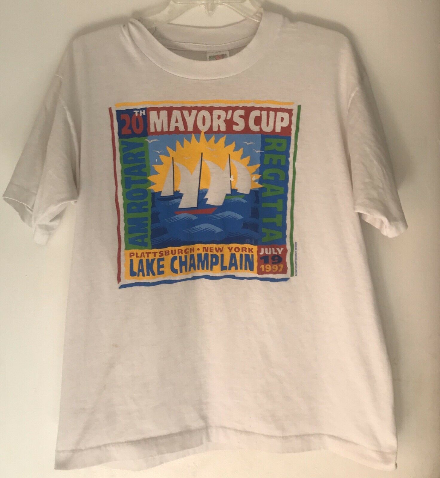 Vintage Lake Champlain 1997 Mayors Cup Regatta Am Rotary shirt Ideas Of Vintage shirt