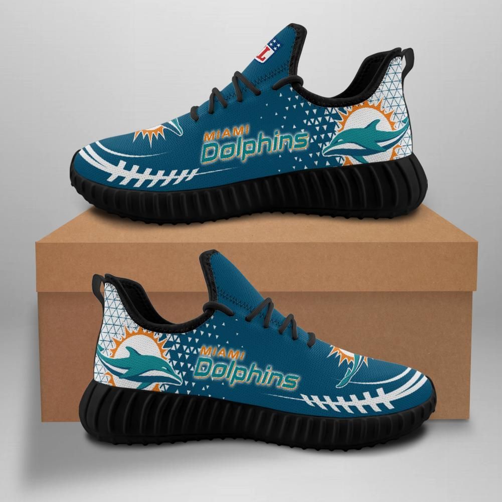 Miami Dolphins Custom Shoes Sport Sneakers Yeezy Boost - Yeezy Shoes