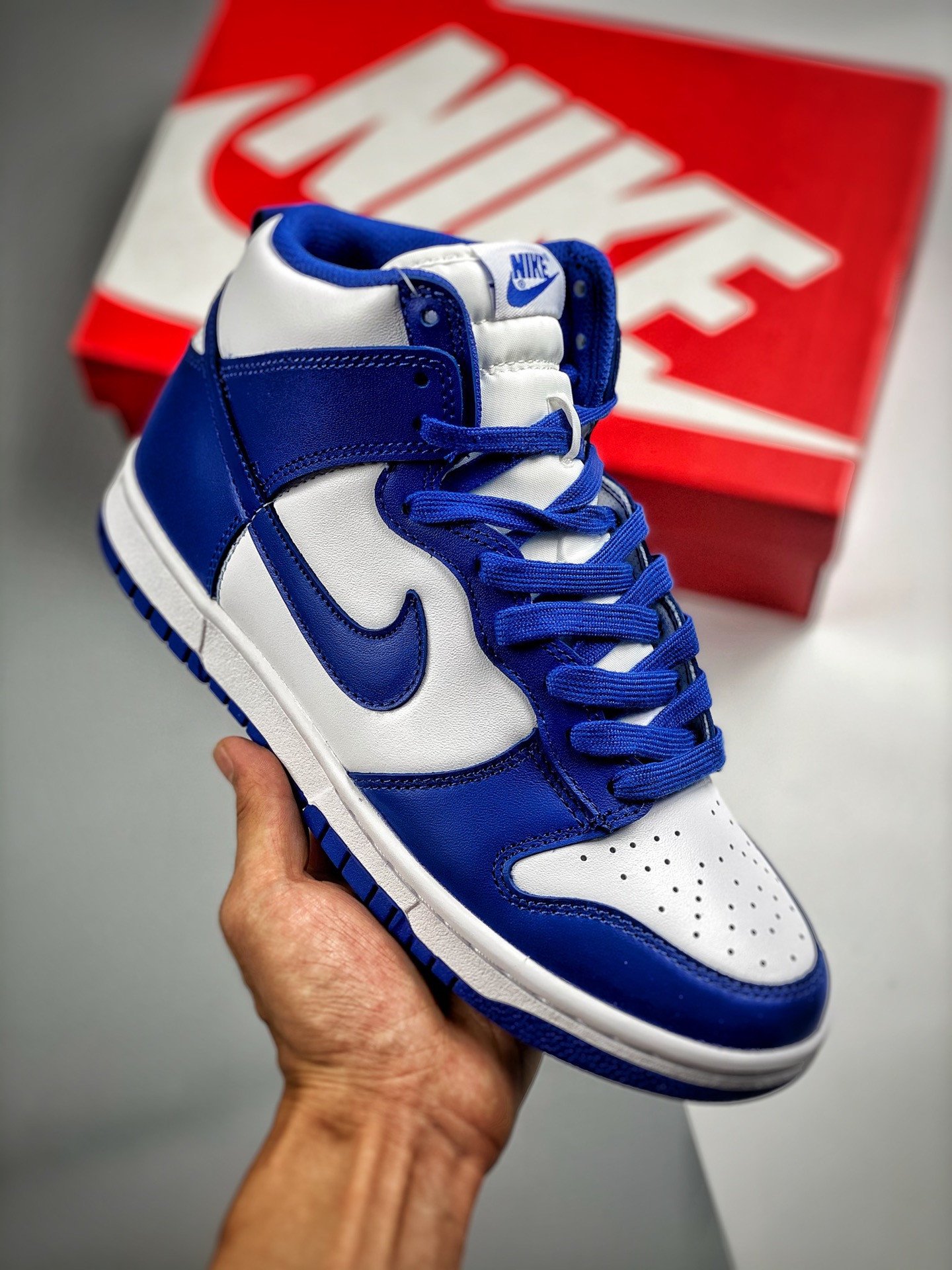 Nike Dunk High ‘Kentucky’ WhiteGame Royal-Total Orange DD1399-102 5339510