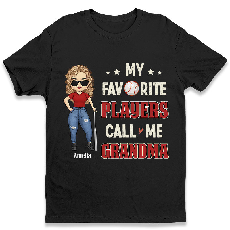 My Favorite Players Call Me Mom – Family Personalized Custom Unisex T-Shirt, Hoodie, Sweatshirt – Mother’S Day, Birthday Gift For Mom, Grandma