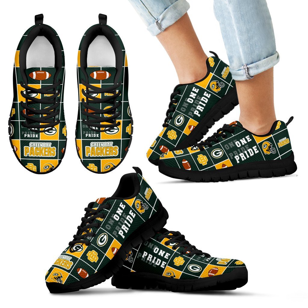 Awesome Pride Flag Green Bay Packers Sneakers