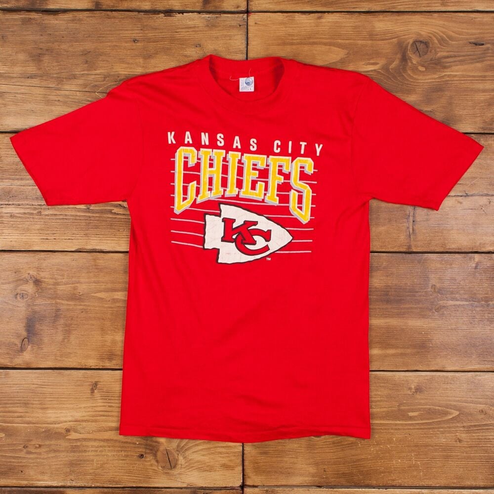 Vintage 90S T Shirt S Usa Made Kansas City Chiefs Tee R33382