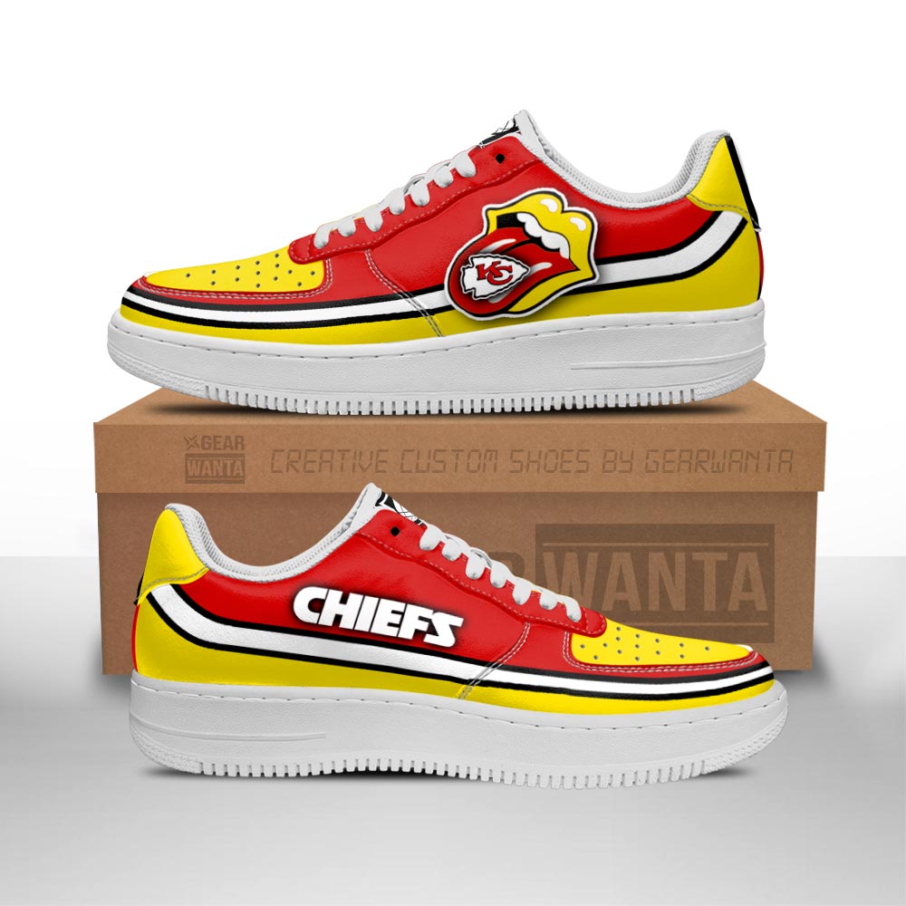 Kansas City Chiefs Air Sneakers Custom Force Shoes Sexy Lips For Fans