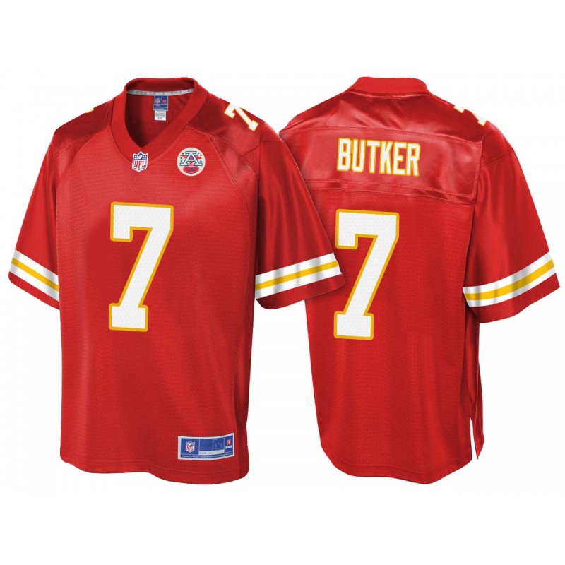 Kansas City Chiefs Harrison Butker Pro Line Team Color Jersey Red – All Stitched, Embroidery