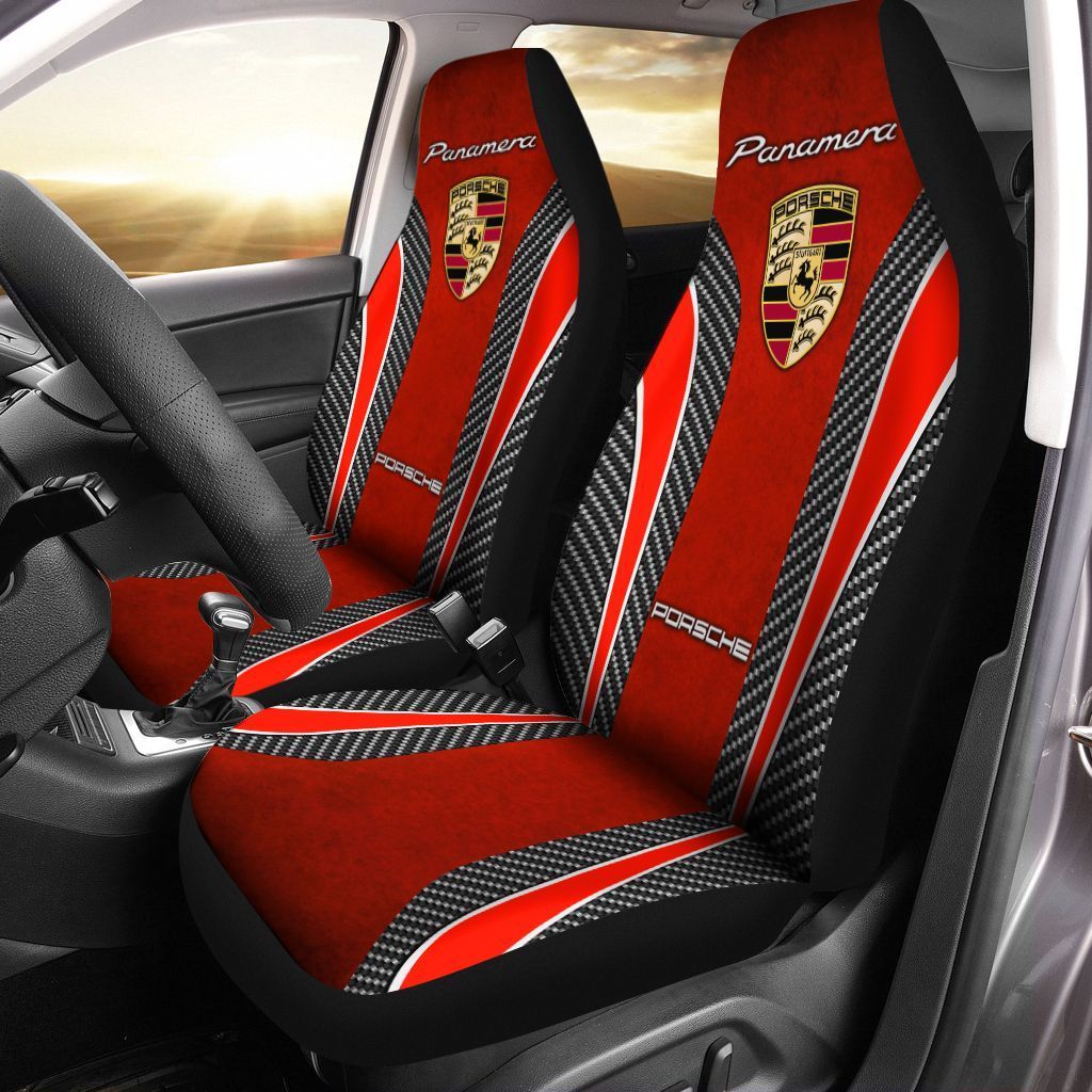 Porsche Panamera Lph Car Seat Cover (Set Of 2) Ver 2 (Red)